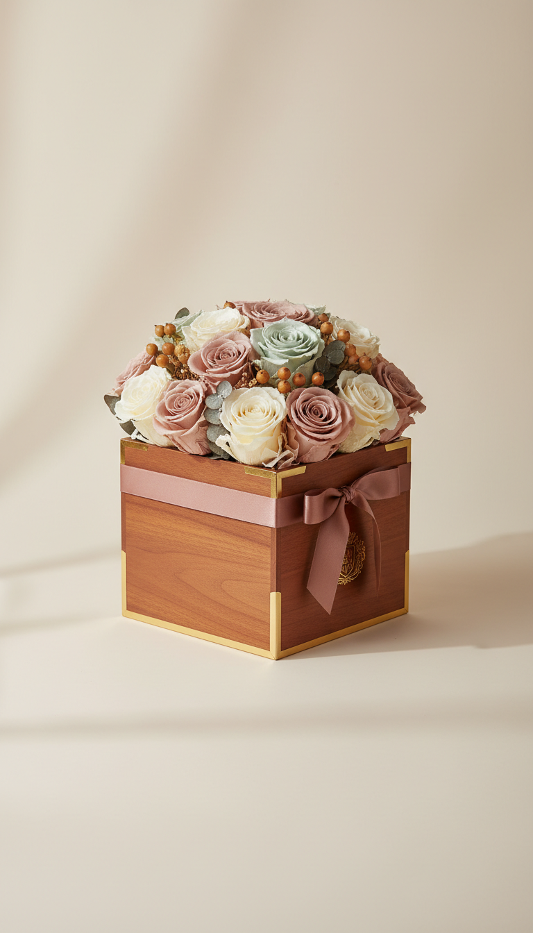 Rosewood eternal flower box