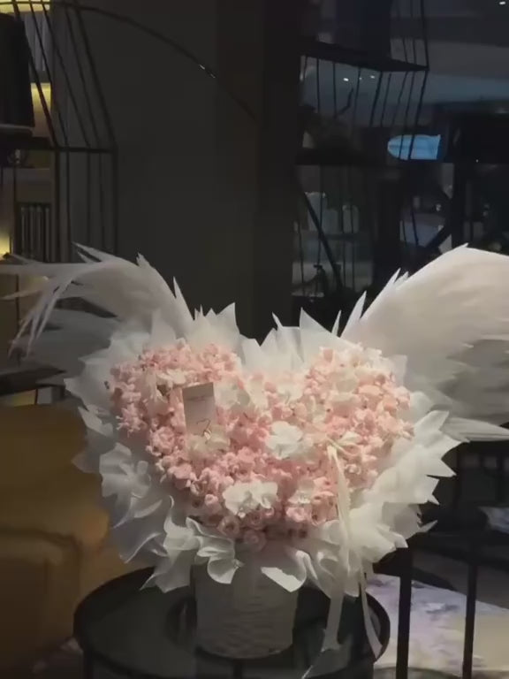 Two Wings Angel's Kiss  52 eternal rosesFlower